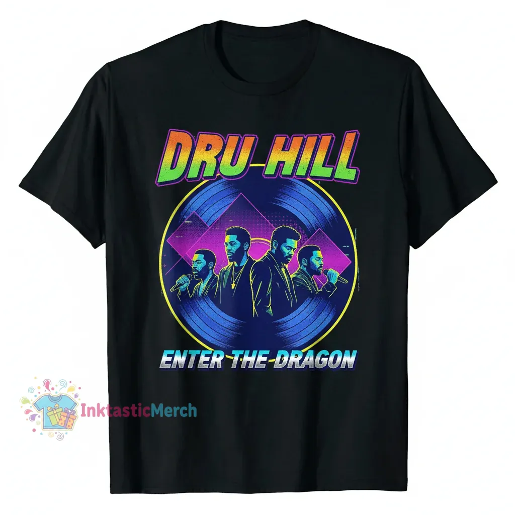 Dru Hill Men's Heavyweight T-Shirt - Black (Size S) 1 Dru Hill Men's Heavyweight T-Shirt - Black (Size S)