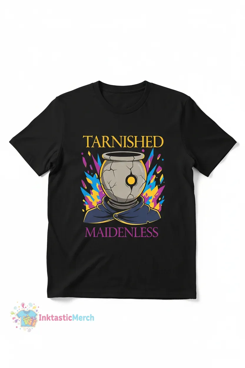 Elden Ring Tarnished Prisoner Heavyweight Tee - Black 1 Elden Ring Tarnished Prisoner Heavyweight Tee - Black