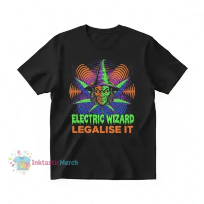 Electric Wizard "Legalise It" Heavyweight T-Shirt - Black, Size S