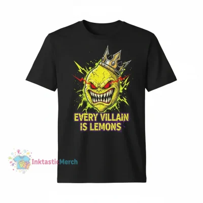 Every Villain Is Lemons Men's Heavyweight T-Shirt - Black, Size S