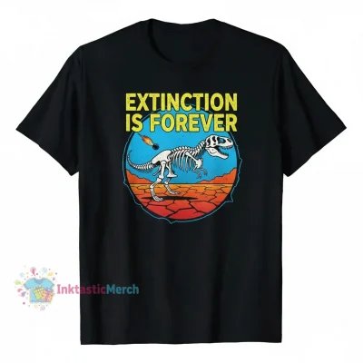 Extinction Is Forever Men's Heavyweight T-Shirt - Black, Size S