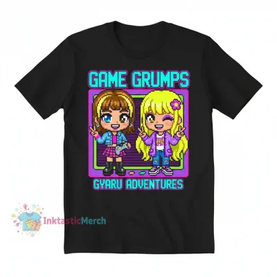 Game Grumps Game Gyaru T-Shirt - Youth XL Black