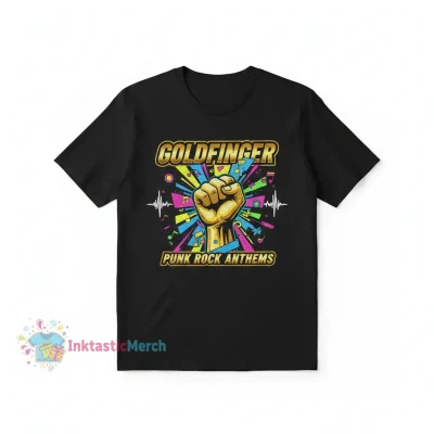 GOLDFINGER BAND Men's Classic T-Shirt - Black, Size S - Official Merchandise