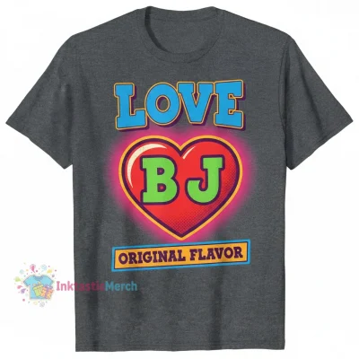 I Love BJ Men's Heavyweight T-Shirt - Sport Grey