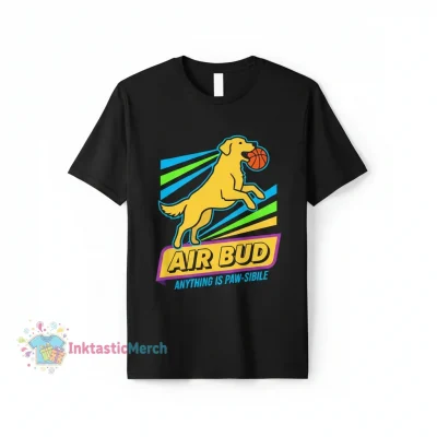 Air Bud Inspirational T-Shirt Men's Heavyweight Black - Size S