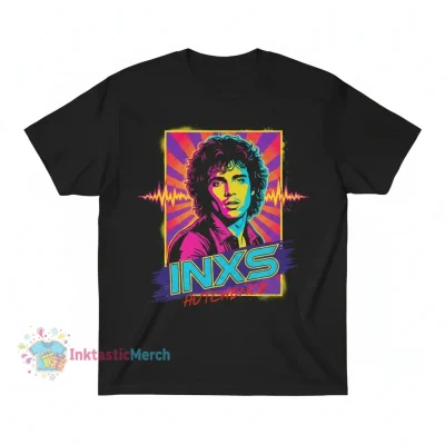 INXS Michael Hutchence Heavyweight T-Shirt - Men's Small Black