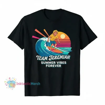 Jeremiah Fisher 'Team Jeremiah' Classic T-Shirt for Men - Black, Size S