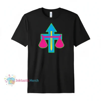 Justice Cross Men's Heavyweight T-Shirt - Black, Size S