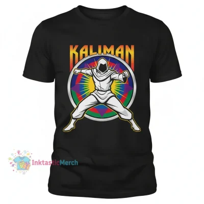 Kaliman Men's Heavyweight T-Shirt, Black, Size S - Durable & Comfortable