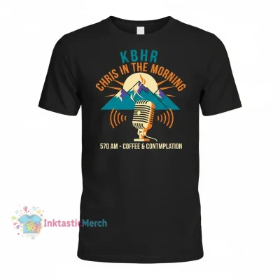 KBHR Chris in the Morning Coffee T-Shirt - Northern Exposure - Men's Heavyweight Black