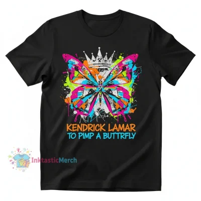 Kendrick Lamar 'To Pimp A Butterfly' Album Heavyweight T-Shirt - Black, Size S