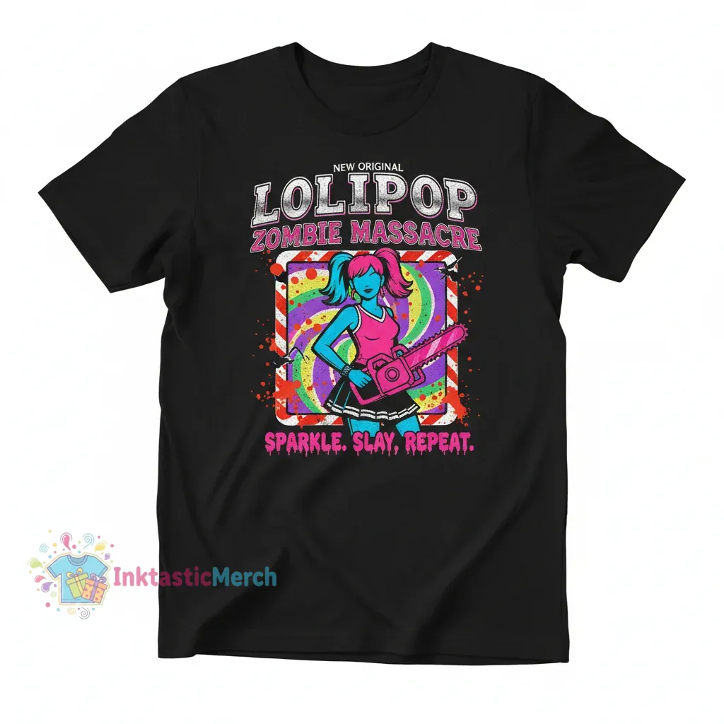 Lollipop Chainsaw Heavyweight T-Shirt - Men's Black (Size S) 1 Lollipop Chainsaw Heavyweight T-Shirt - Men's Black (Size S)