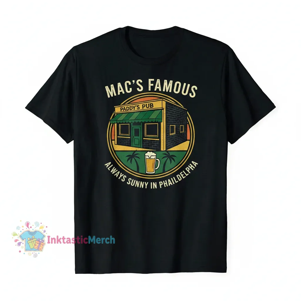 Men's Heavyweight T-Shirt: Always Sunny in Philadelphia - Macs Beer 1 Men's Heavyweight T-Shirt: Always Sunny in Philadelphia - Macs Beer