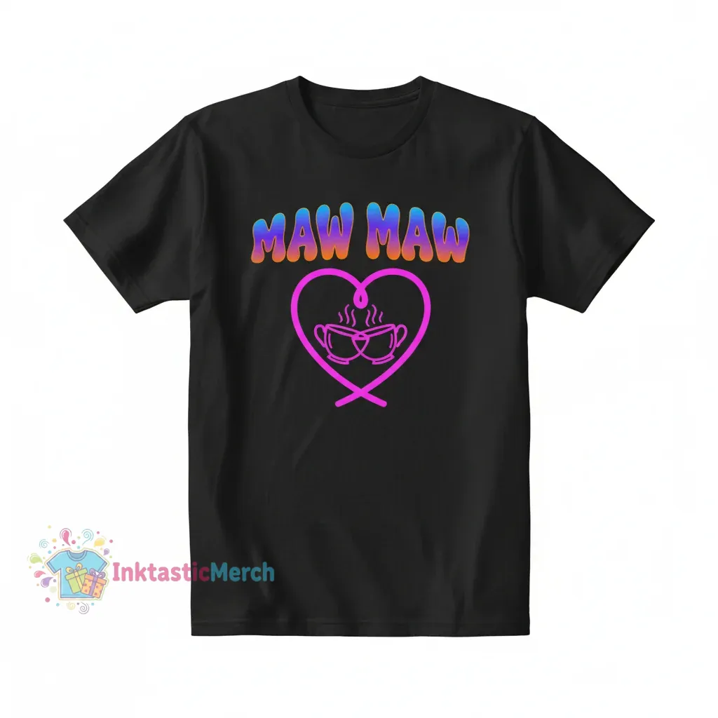 Maw Maw Men's Heavyweight Tee - Black, Size S 1 Maw Maw Men's Heavyweight Tee - Black, Size S