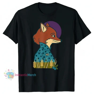 Fantastic Mr Fox Mrs. Fox T-Shirt - Men's Heavyweight Black (Size S)