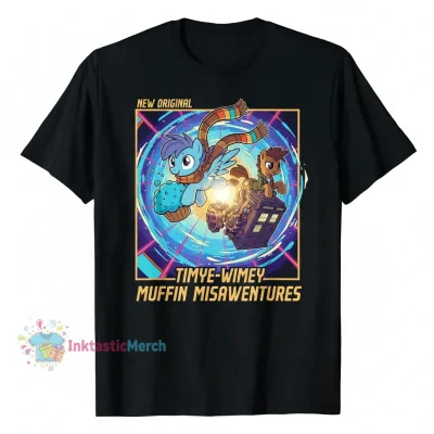 My Little Pony MLP Derpy & The Doctor Tee - Black