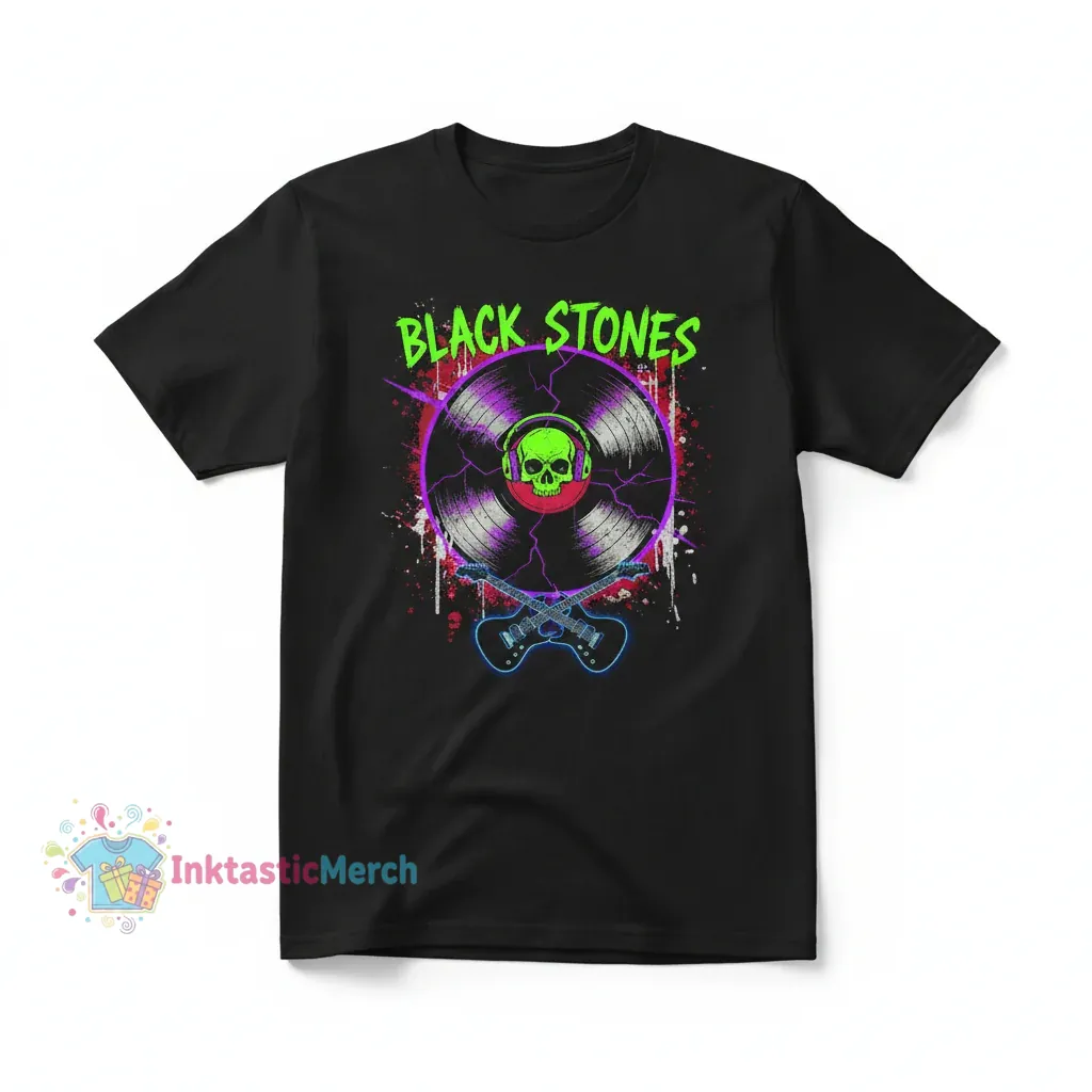 Nana Anime Black Stones Men's Heavyweight T-shirt - Black, Size S 1 Nana Anime Black Stones Men's Heavyweight T-shirt - Black, Size S