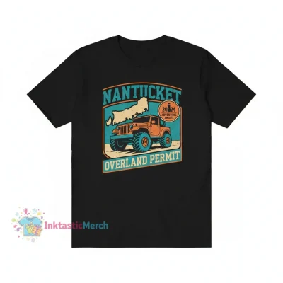 Nantucket Overland Permit Youth Heavyweight T-Shirt - Black, Size XL