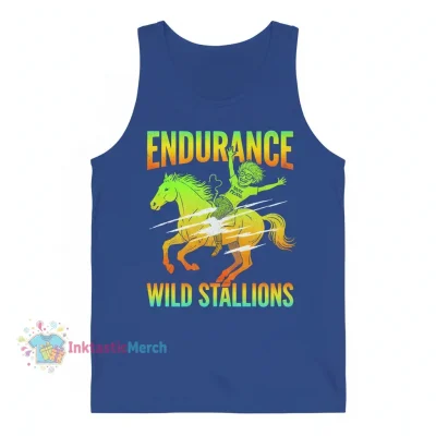 Napoleon Dynamite Running Horses Endurance Classic Tank Top - True Royal, Men's XS