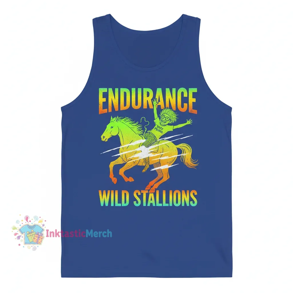 Napoleon Dynamite Running Horses Endurance Classic Tank Top - True Royal, Men's XS 1 Napoleon Dynamite Running Horses Endurance Classic Tank Top - True Royal, Men's XS