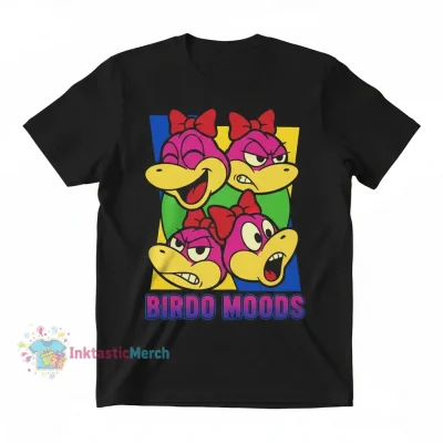 Nintendo Birdo Moods Heavyweight T-Shirt for Men - Black, Size S