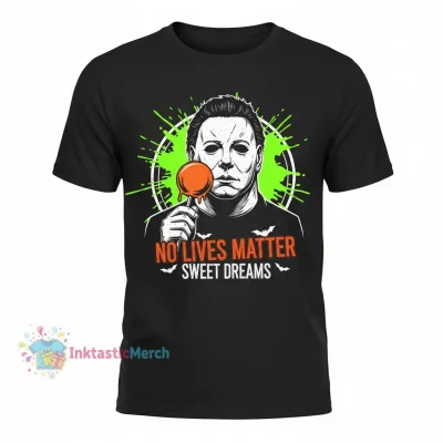 Michael Myers 'No Lives Matter' Halloween Horror Tee - Black