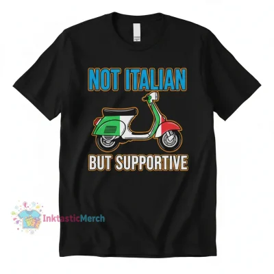 Not Italian But Supportive Men's Heavyweight T-Shirt - Black