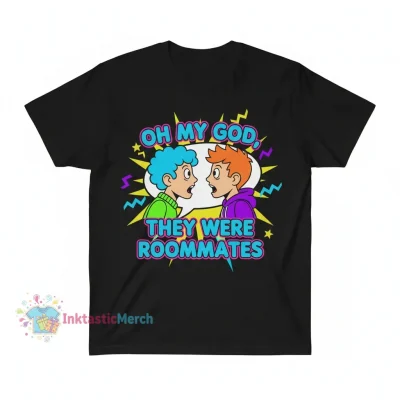 Oh My God They Were Roommates Men's Heavyweight T-Shirt - Black, Size S
