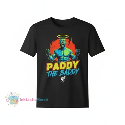 Paddy Pimblett 'The Baddy' Heavyweight T-Shirt - Black, Size S