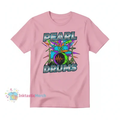 Pearl Drum Logo Men's Short Sleeve Jersey Tee - Pink