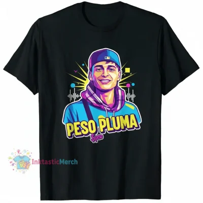 Peso Pluma Merch Men's Heavyweight T-shirt - Durable & Stylish Black (Size S)