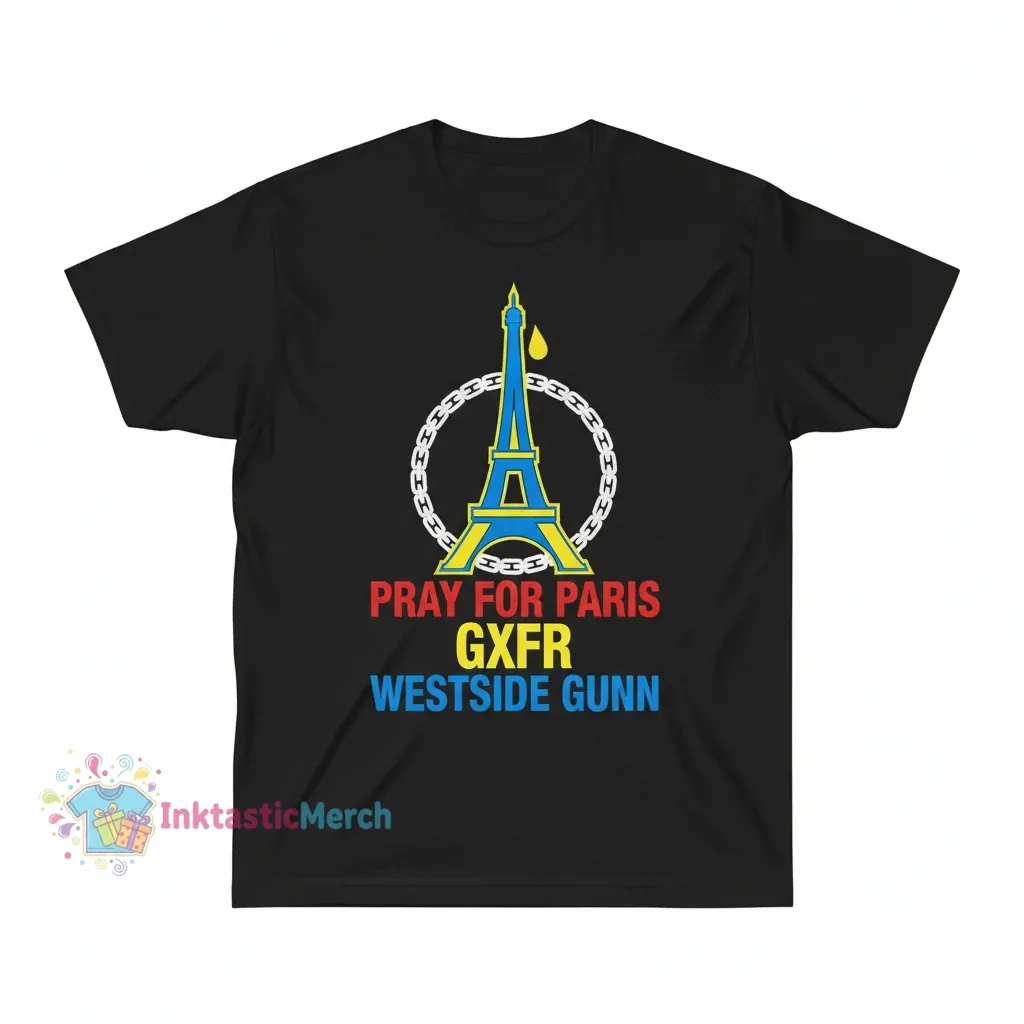 Westside Gunn Pray for Paris Heavyweight T-Shirt - Black (Size S) 1 Westside Gunn Pray for Paris Heavyweight T-Shirt - Black (Size S)