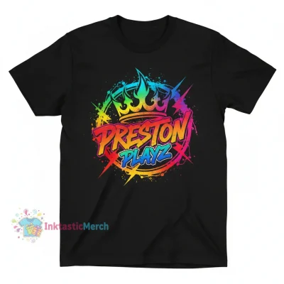 PrestonPlayz Men's Heavyweight T-Shirt - Black, Size S - Built to Last