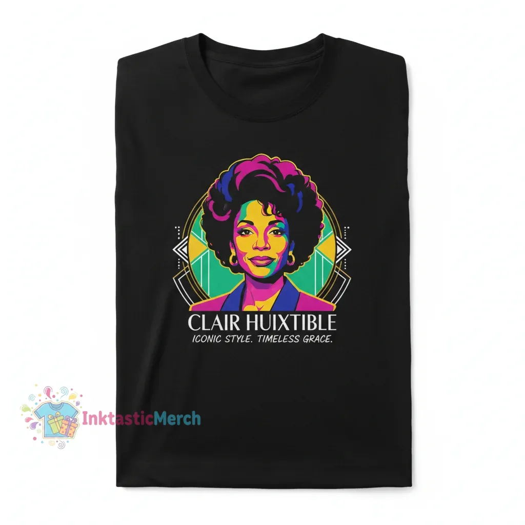 Punktify Clair Huxtable Phylicia Rashad TV Show Classic Men's T-Shirt - Black 1 Punktify Clair Huxtable Phylicia Rashad TV Show Classic Men's T-Shirt - Black