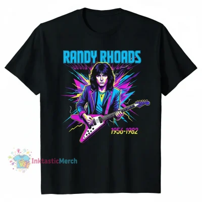 Randy Rhoads Heavyweight T-Shirt - Black (Size S)