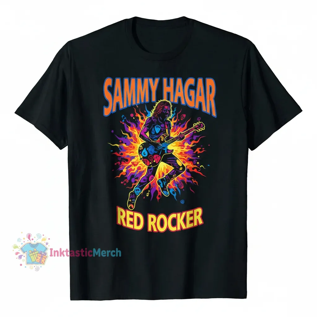 SAMMY HAGAR Men's Heavyweight Tee - Black S 1 SAMMY HAGAR Men's Heavyweight Tee - Black S