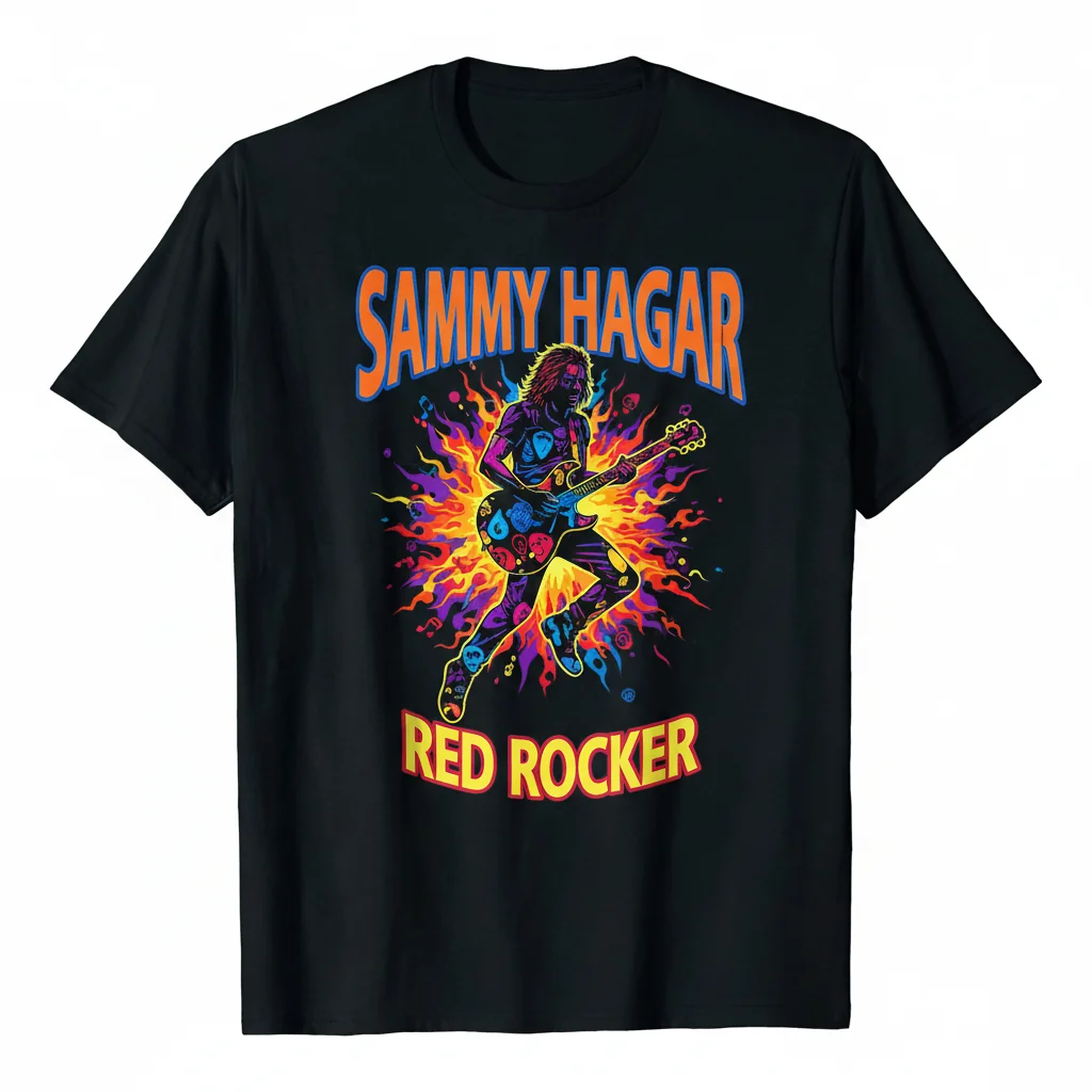SAMMY HAGAR Men's Heavyweight Tee - Black S 1 SAMMY HAGAR Men's Heavyweight Tee - Black S