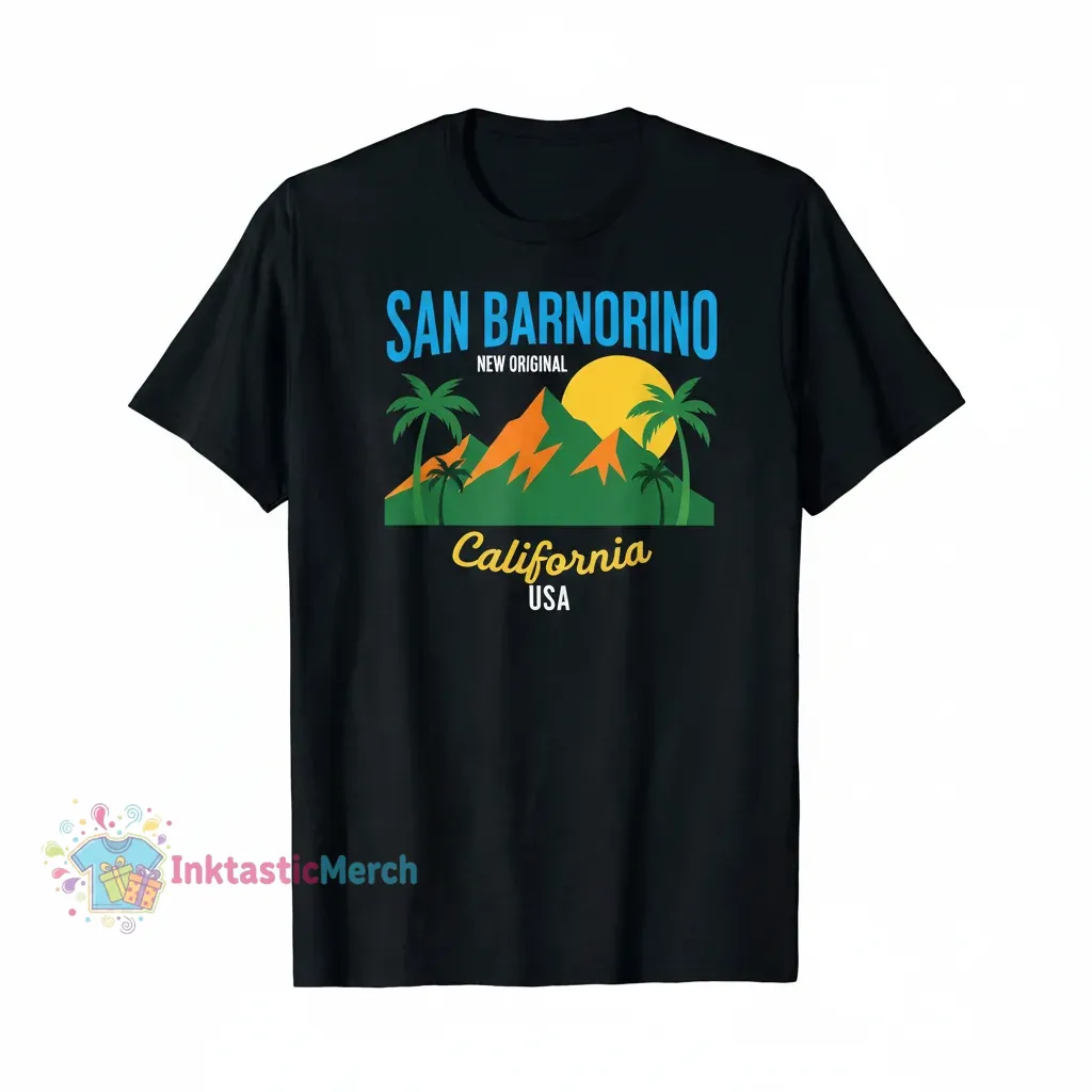 San Bernardino California USA City Men's Heavyweight T-Shirt - Black, Size S 1 San Bernardino California USA City Men's Heavyweight T-Shirt - Black, Size S