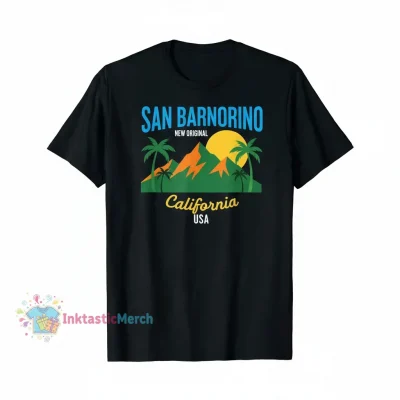 San Bernardino California USA City Men's Heavyweight T-Shirt - Black, Size S