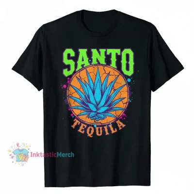 Santo Tequila Men's Heavyweight T-Shirt - Black, Size S