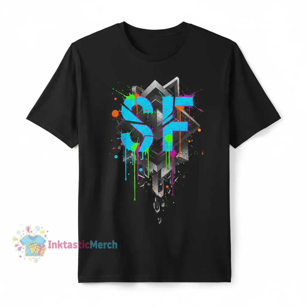 SF Sanity's Fall Blurry Heavyweight T-shirt - Black, Size S 1 SF Sanity's Fall Blurry Heavyweight T-shirt - Black, Size S