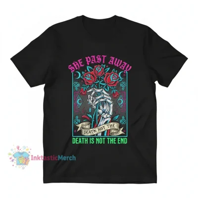 She Past Away Band T-Shirt - Premium Heavyweight Cotton, Black, Size S