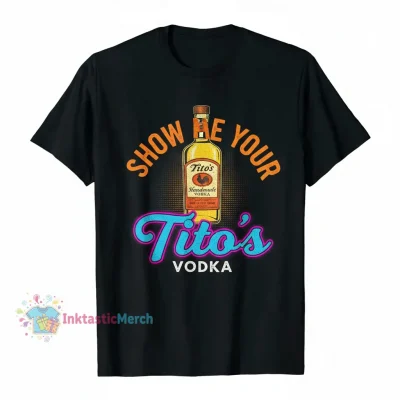 Show Me Your Tito's Vodka Men's Heavyweight T-Shirt - Black, Size S