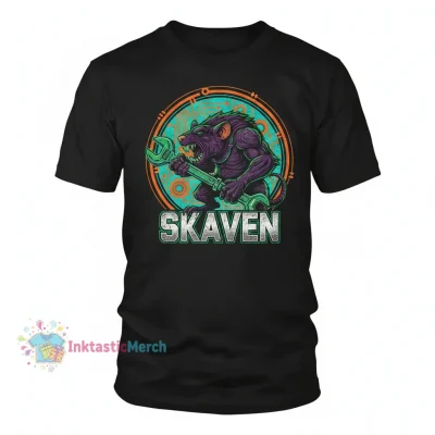 Skaven Men's Heavyweight T-Shirt - Black, Size S