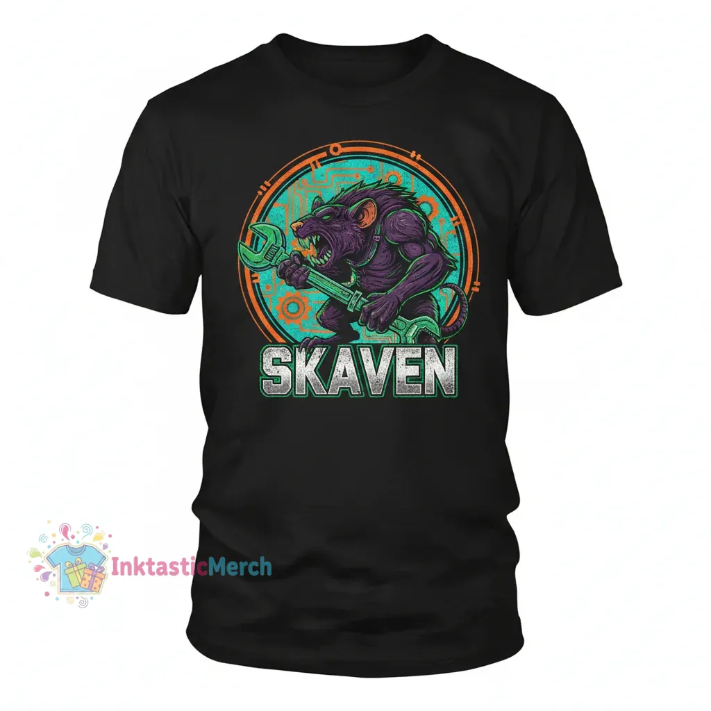 Skaven Men's Heavyweight T-Shirt - Black, Size S 1 Skaven Men's Heavyweight T-Shirt - Black, Size S