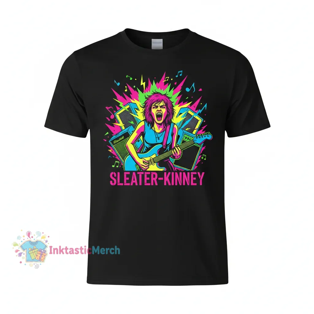 Sleater-Kinney Men's Heavyweight Black T-Shirt - Size S 1 Sleater-Kinney Men's Heavyweight Black T-Shirt - Size S