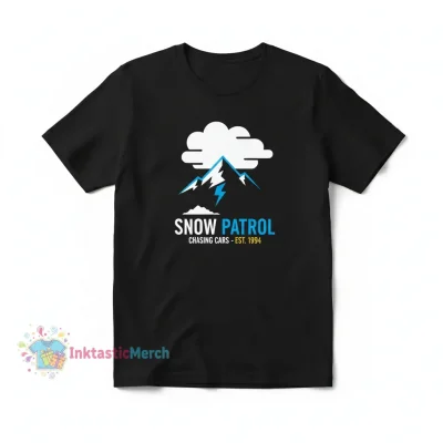 Snow Patrol Classic Men's Blank T-Shirt - Black, Size S