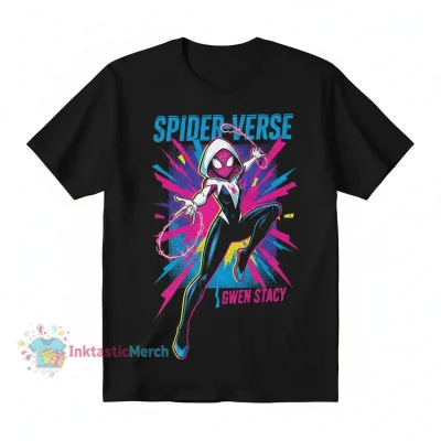 SPIDER-WOMAN Gwen Stacy Heavyweight Men's T-Shirt - Black, Size S