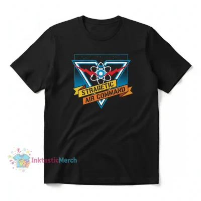 Strategic Air Command Logo T-Shirt - Men's Heavyweight - Black Small