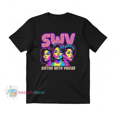 SWV Graphic T-Shirt - Unisex Heavyweight Tee in Black (Size S)